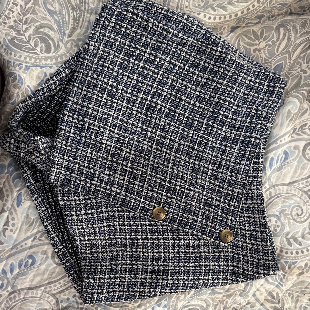 SHEIN Black and White Tweed Skirt